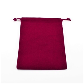 Dice Bag - Suedecloth Burgundy - Small - Chessex